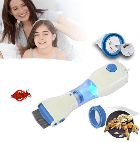 Electric Head Lice Comb – Safe, Chemical-Free Lice & Nit Removal Tool for Kids & Adults